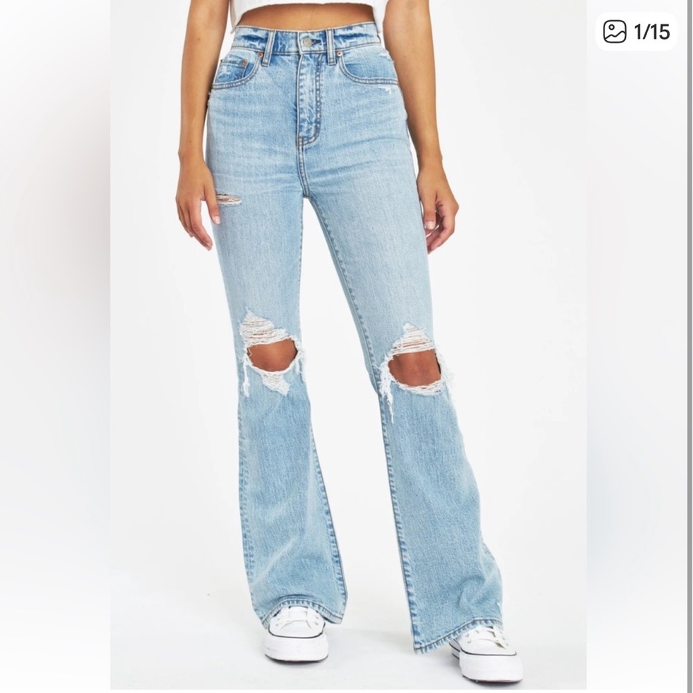 Daze Denim Light Blue Flare Jeans